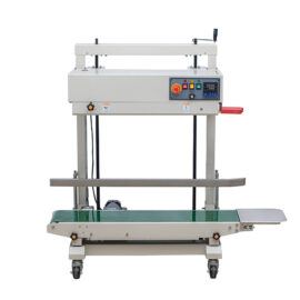 Máy hàn miệng bao bì PE liên tục FR-1100V (phun sơn, dạng đứng)